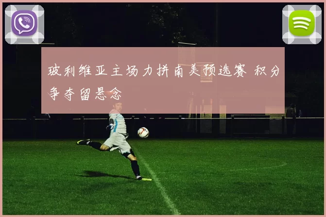 玻利维亚主场力拼南美预选赛 积分争夺留悬念